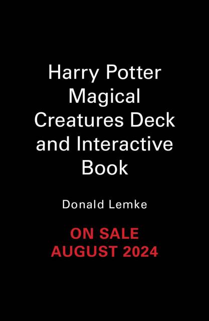 Harry Potter Magical Creatures Deck and Interactive Book